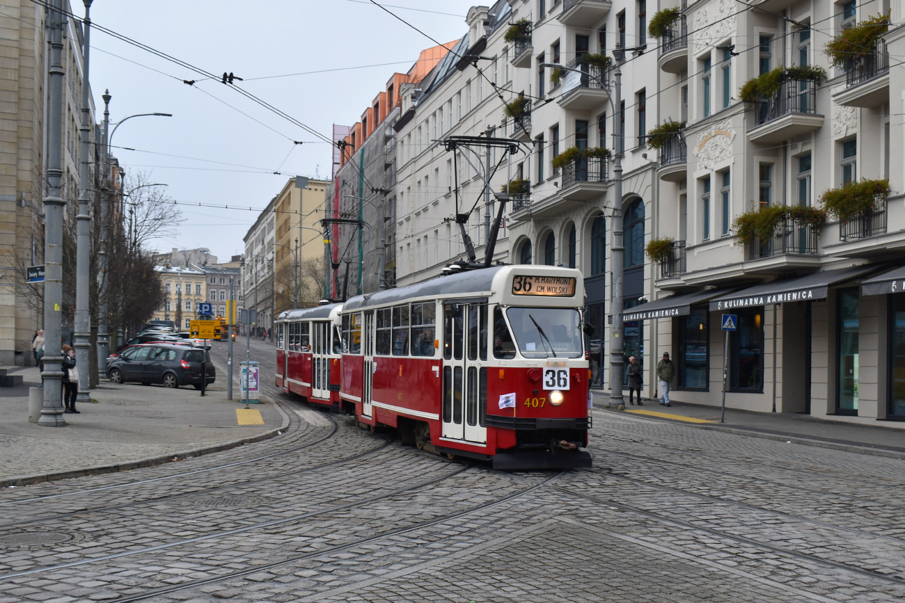 Познань, Konstal 13N № 407; Познань — 145 лет общественному транспорту в Познани