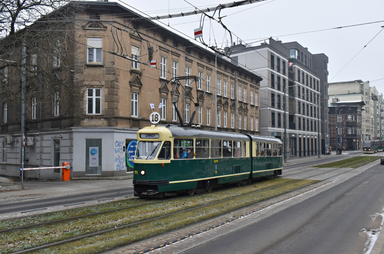 Познань, Konstal 102Na № 71; Познань — 145 лет общественному транспорту в Познани