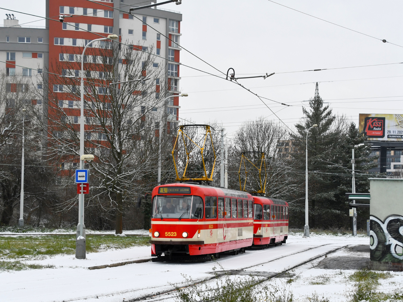 Прага, Tatra T3R.P № 5523