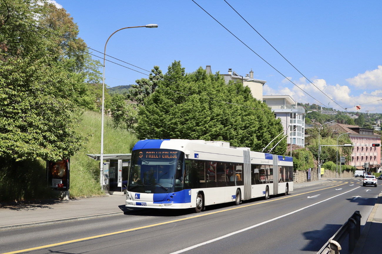 Лозанна, Hess lighTram 25 DC № 705