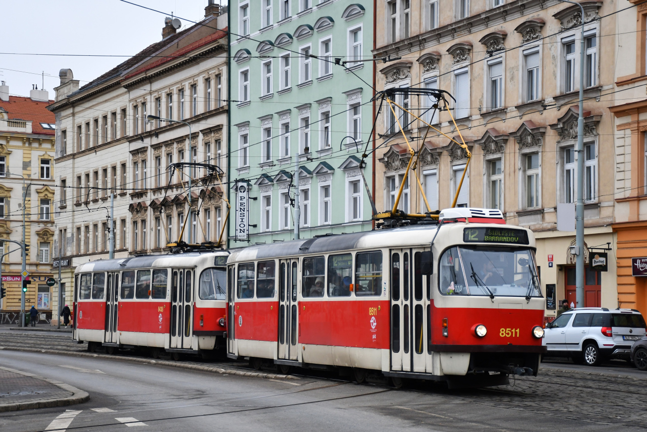 Прага, Tatra T3R.P № 8511