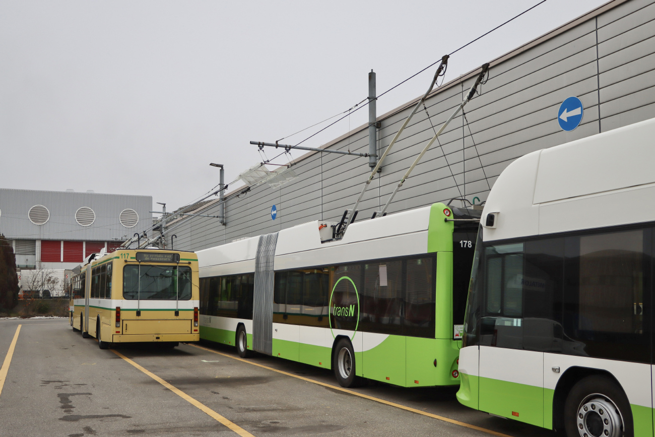 Невшатель, NAW BGT 5-25 № 117; Невшатель, Hess lighTram 19 DC № 178