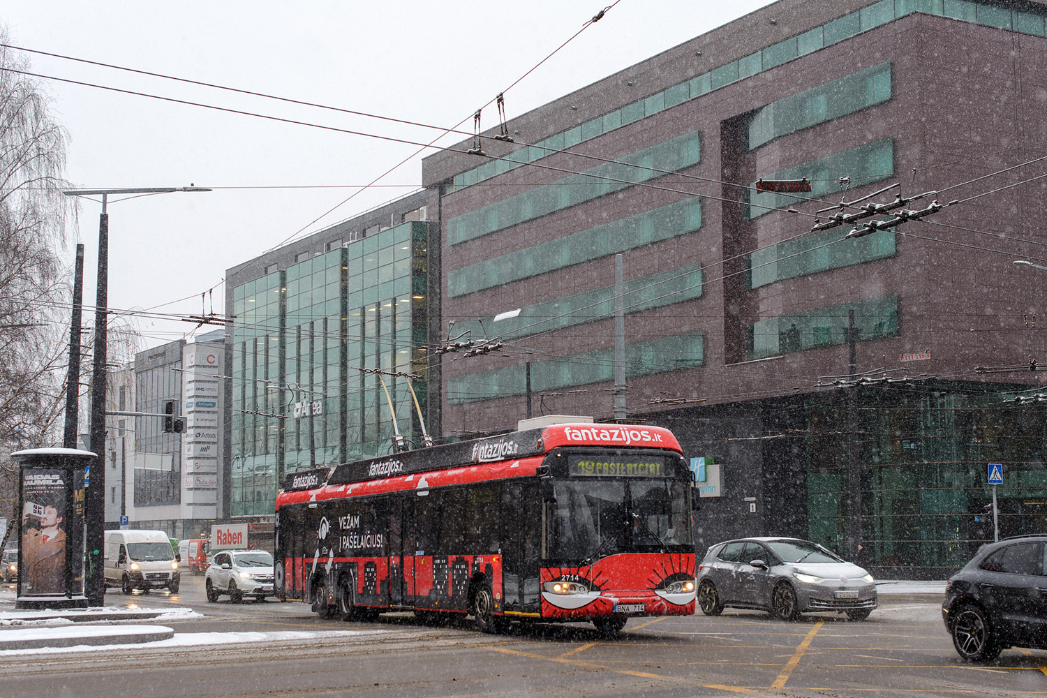 Вильнюс, Solaris Trollino II 15 AC № 2714