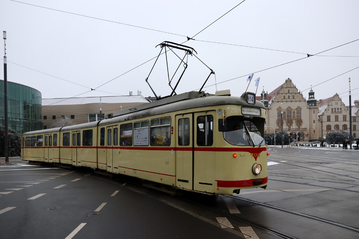 Познань, Duewag GT8 № 702; Познань — 145 лет общественному транспорту в Познани