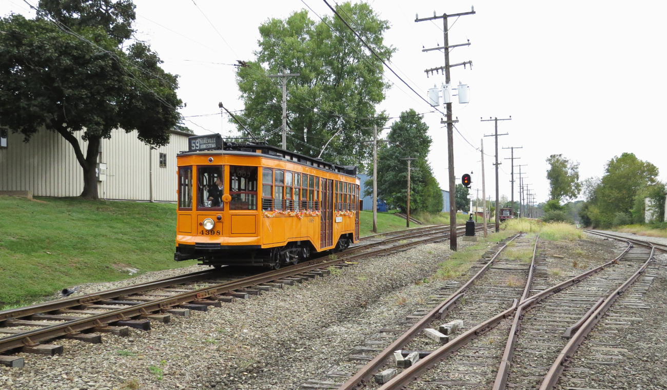 Washington, PA, St. Louis 4-axle motor car Nr. 4398; Washington, PA — Tramway Line and Infrastructure