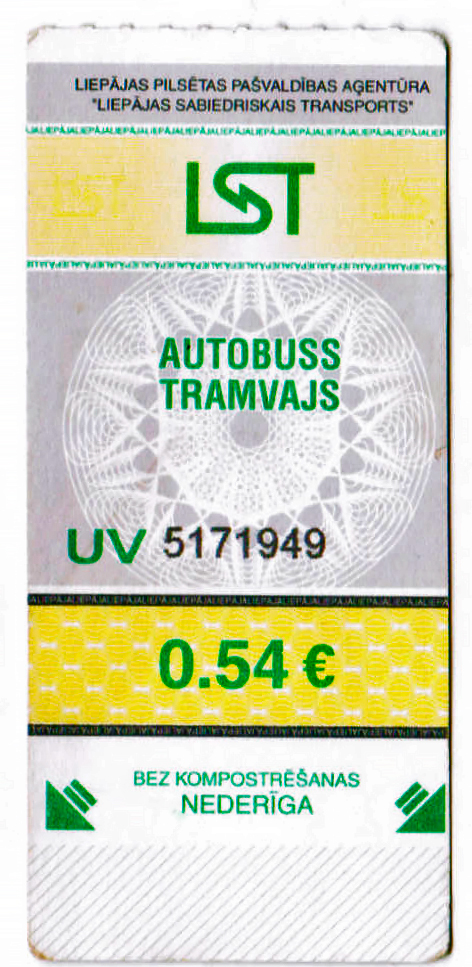 Лиепая — Проездные документы