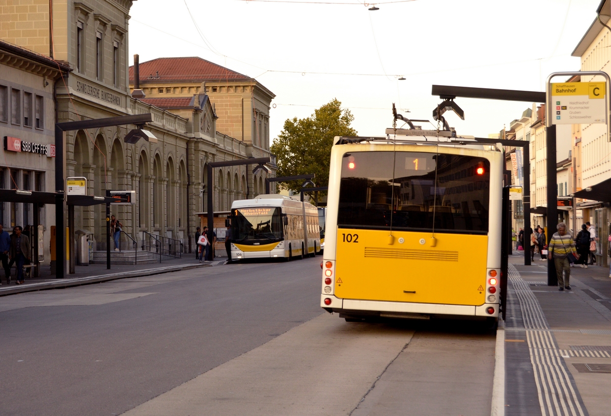 Шаффхаузен, Hess SwissTrolley 3 (BGT-N2C) № 102