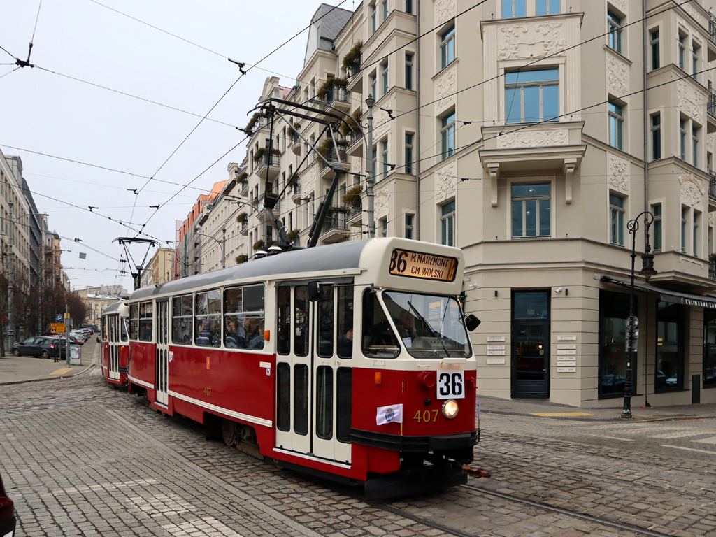 Познань, Konstal 13N № 407; Познань — 145 лет общественному транспорту в Познани