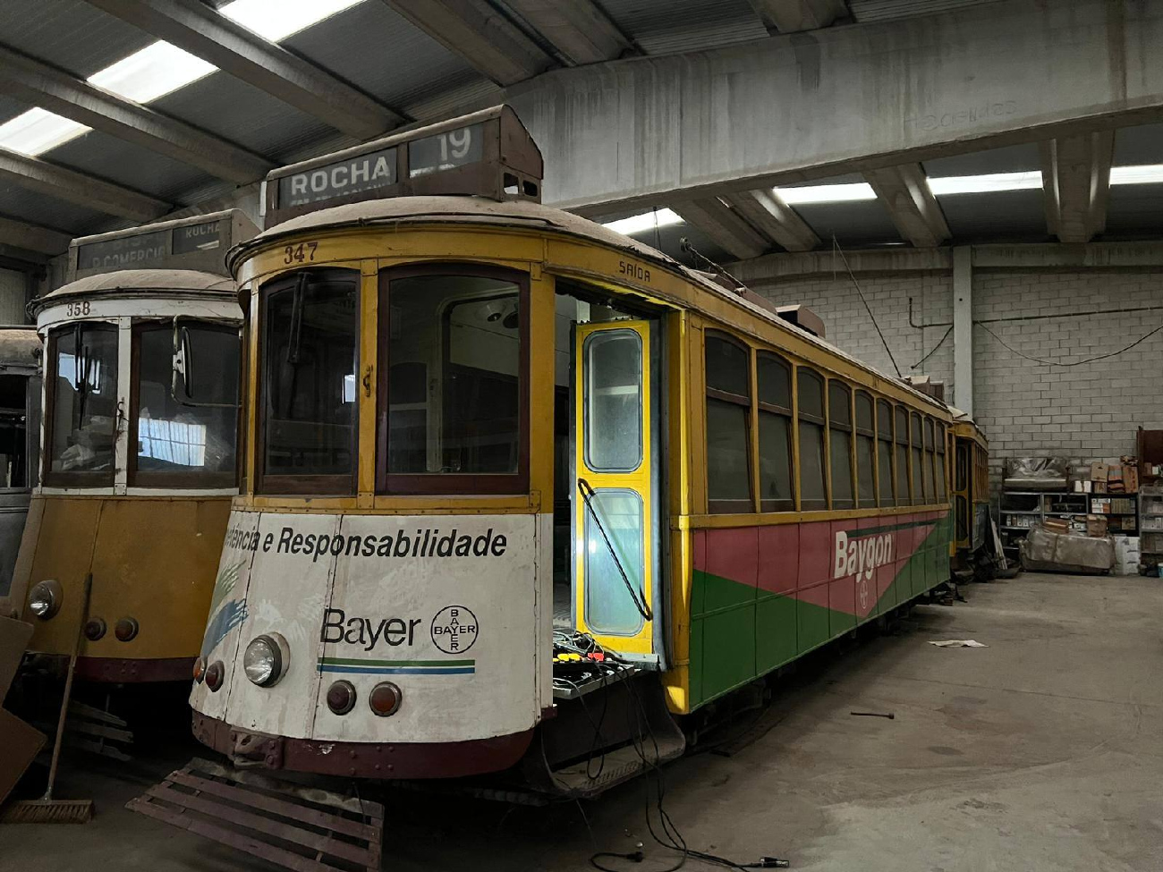 Лиссабонская агломерация, Четырёхосный моторный Stephenson № 347; Лиссабонская агломерация — Трамваи: Реставрации (Коллекция Паулу Маркеша)