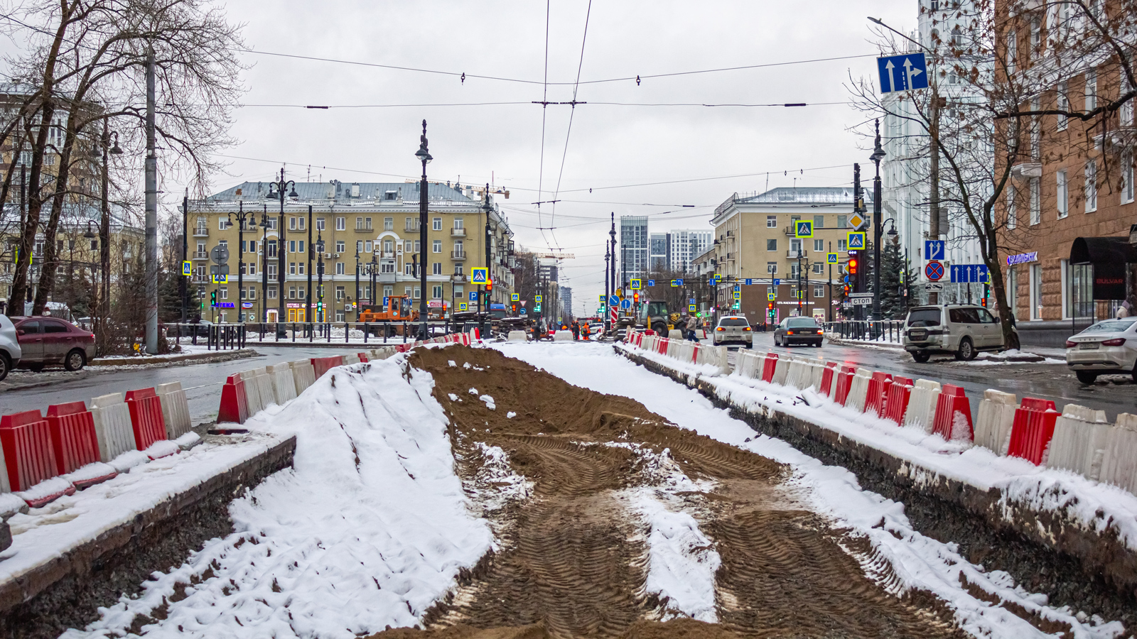 Пермь — Строительство и ремонты; Пермь — Трамвайные линии и инфраструктура