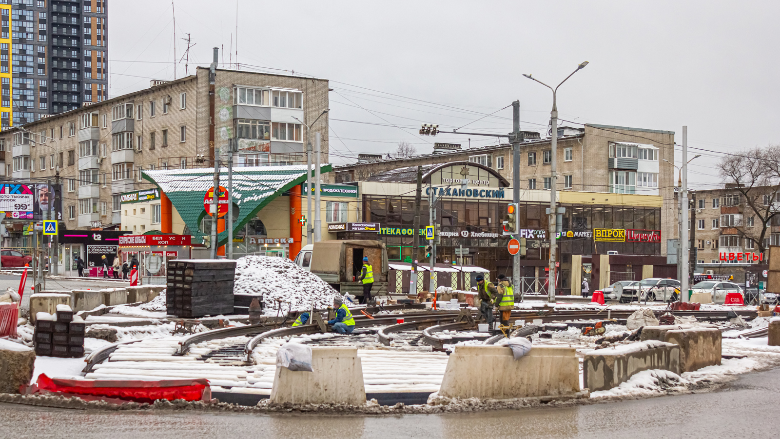 Пермь — Строительство и ремонты; Пермь — Трамвайные линии и инфраструктура