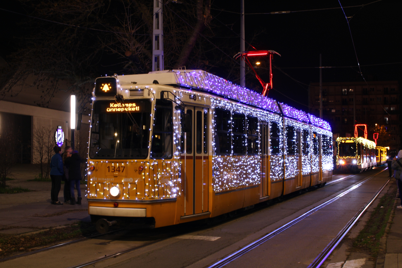Будапешт, Ganz-Hunslet KCSV7 № 1347; Будапешт — Рождественские трамваи и троллейбусы