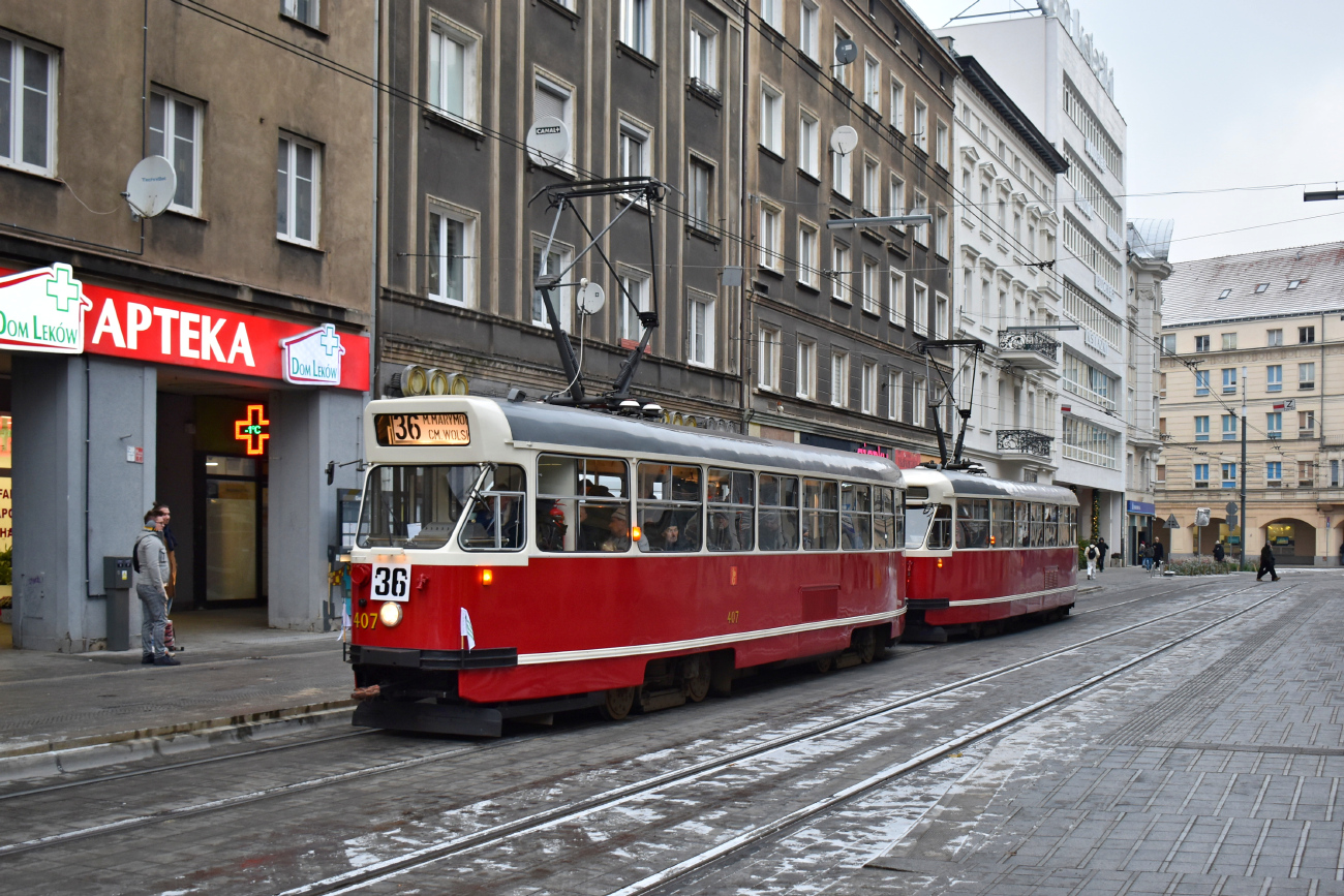 Познань, Konstal 13N № 407; Познань — 145 лет общественному транспорту в Познани
