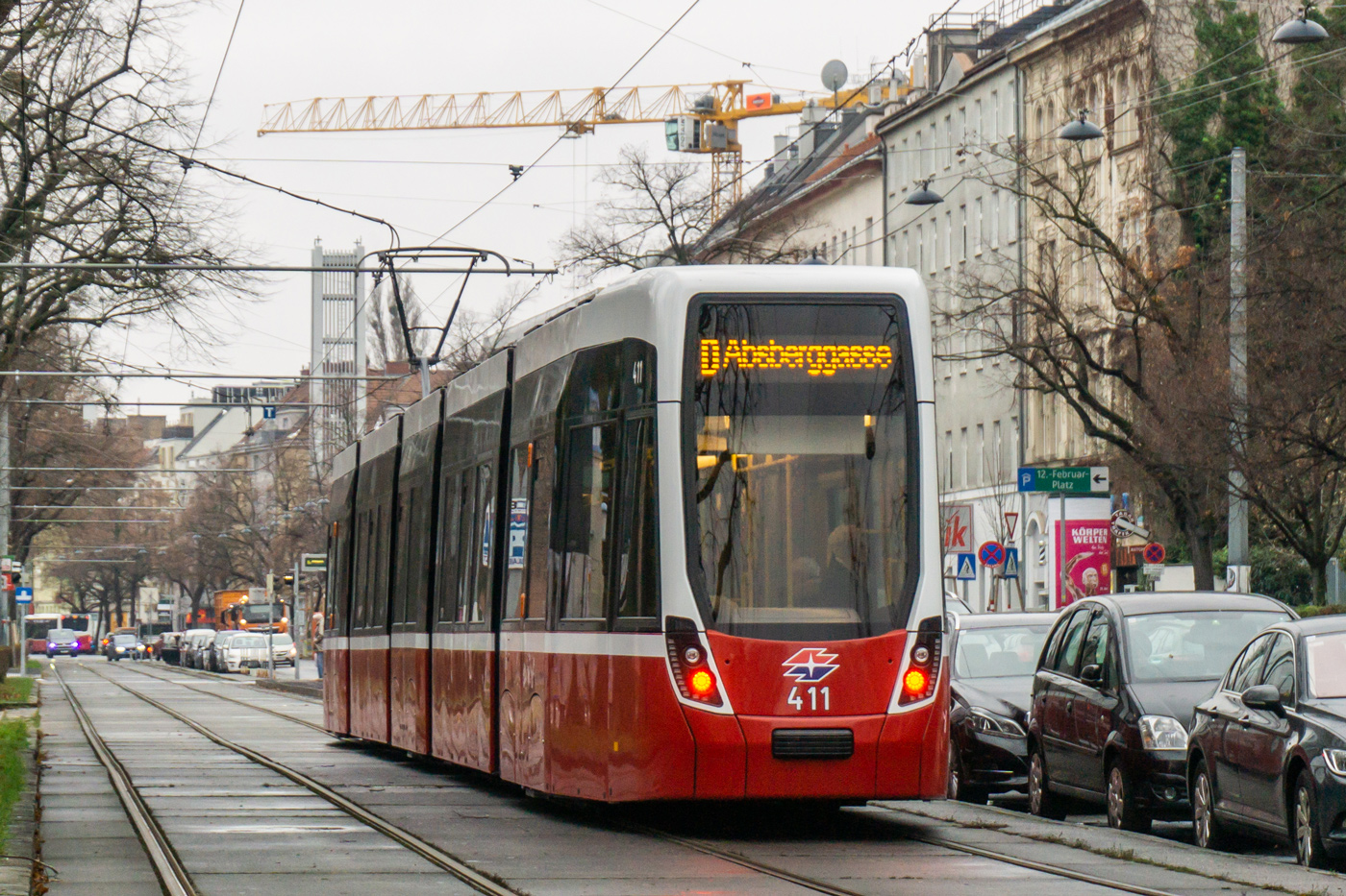 Вена, Bombardier Flexity Wien (Type D) № 411
