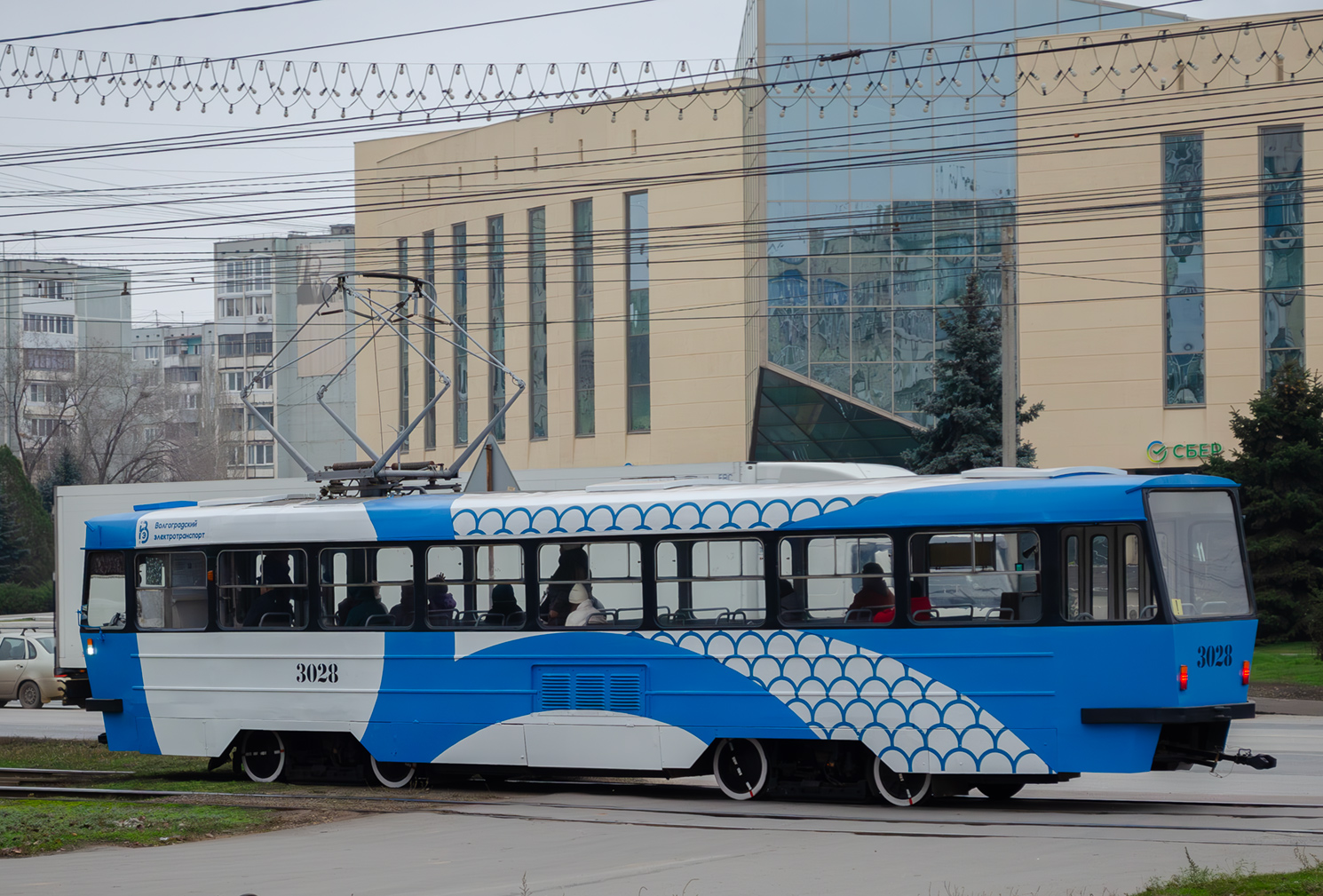 Волгоград, Tatra T3SU мод. ВЗСМ № 3028