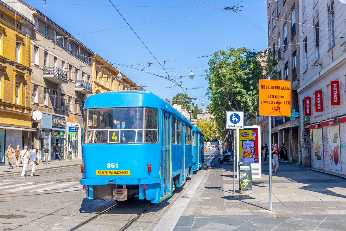 Загреб, Tatra B4YU № 861
