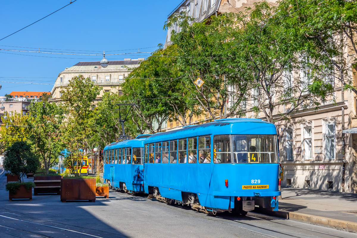 Загреб, Tatra B4YU № 829