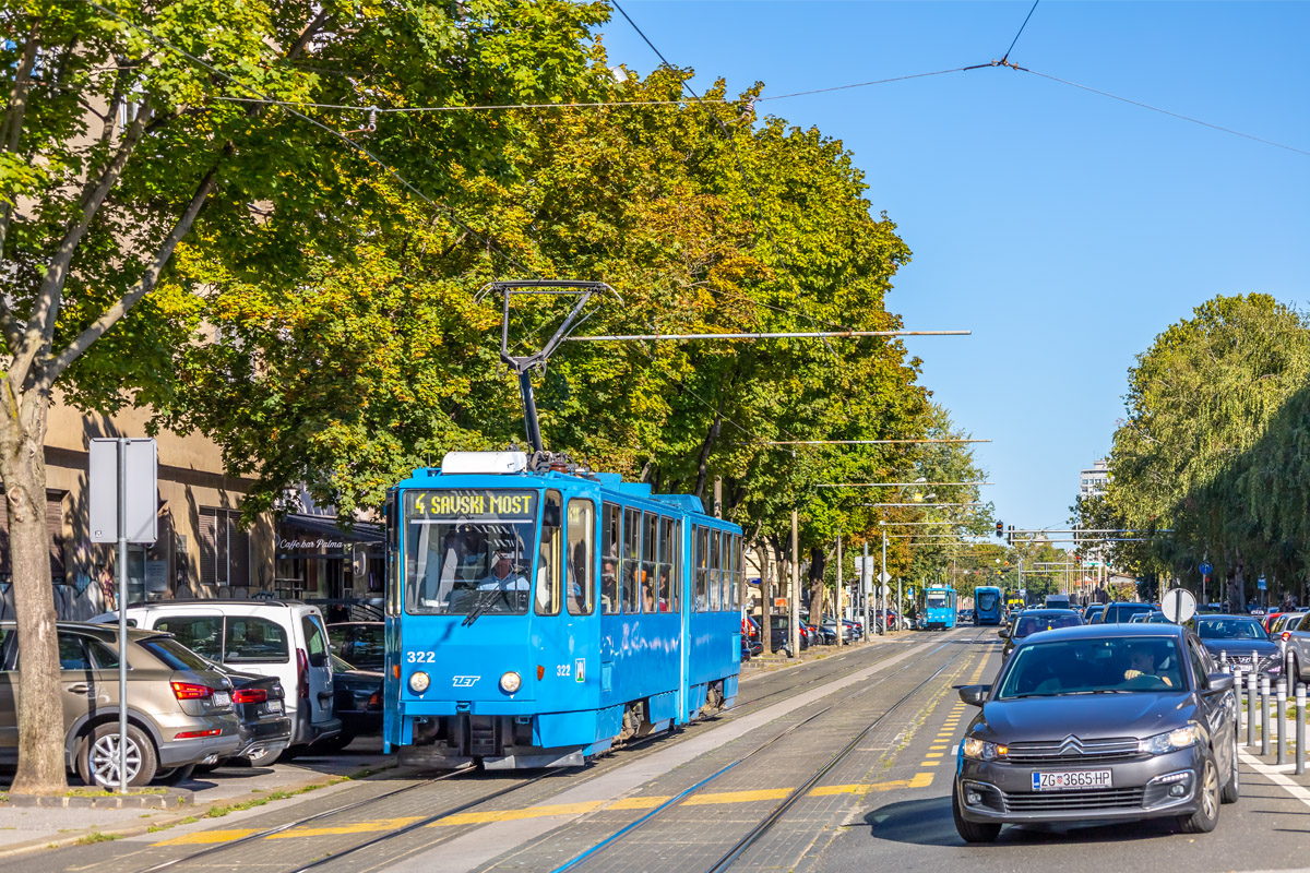 Загреб, Tatra KT4YU № 322