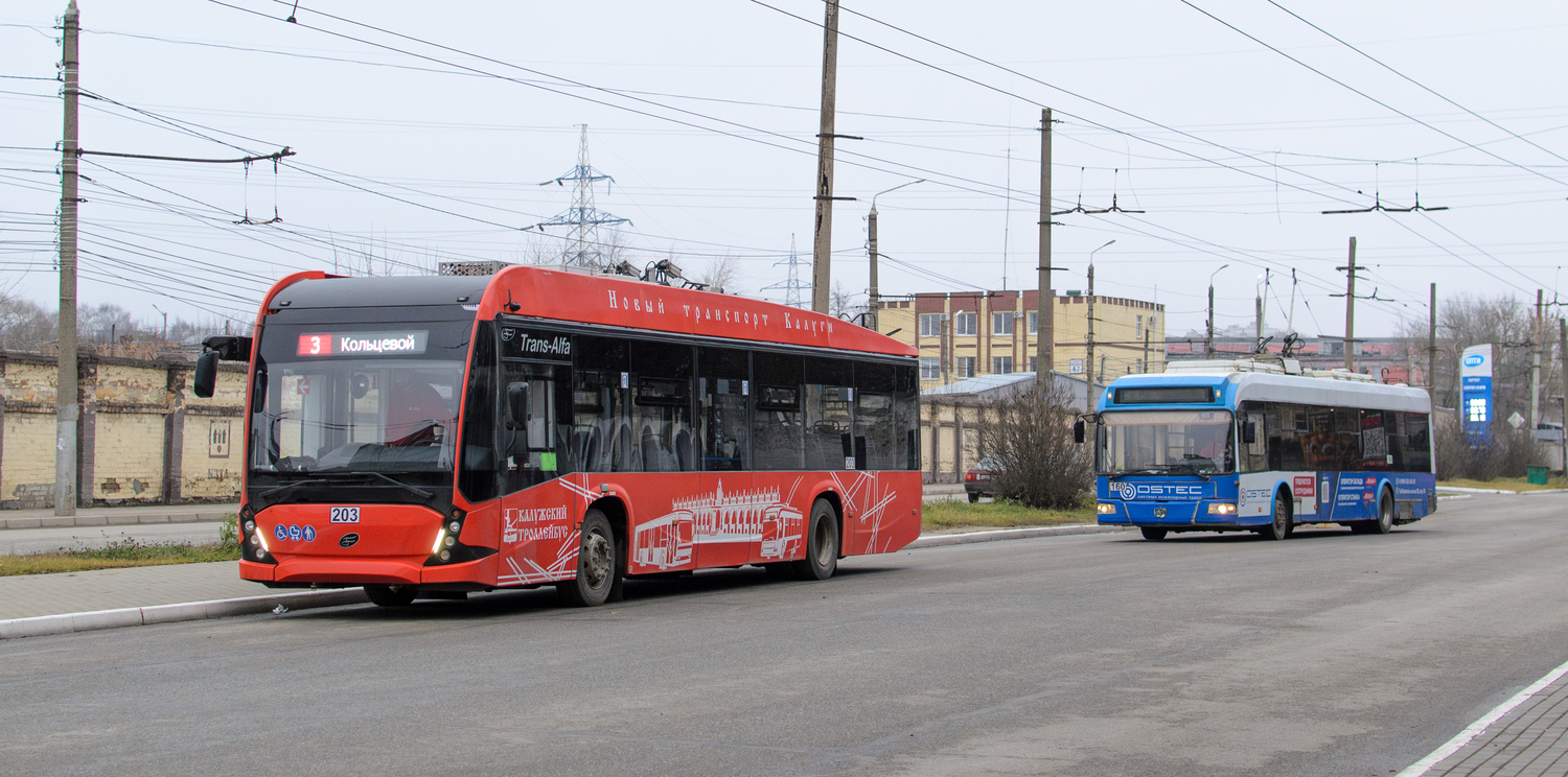 Калуга, ВМЗ-5298.01 «Авангард» № 203; Калуга, БКМ 321 № 160