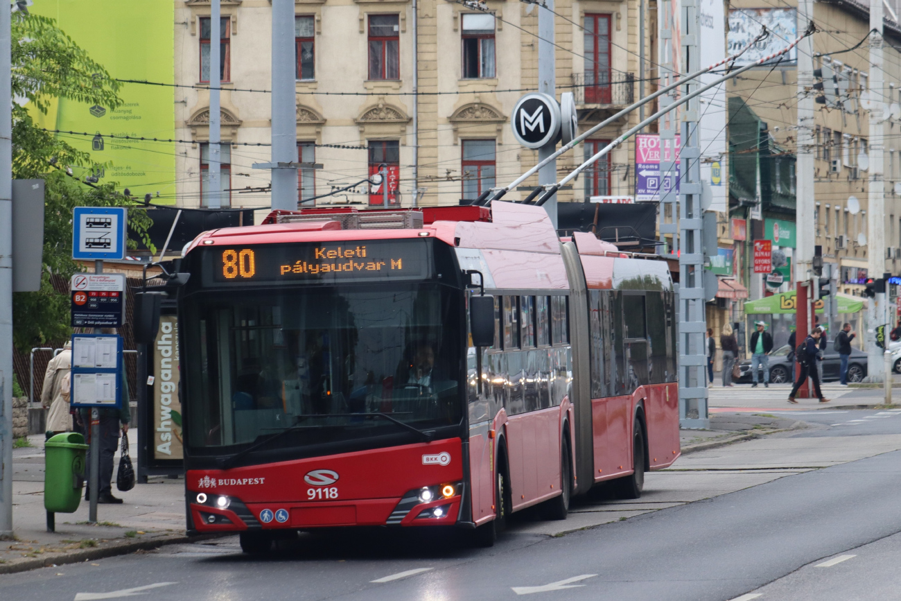 Будапешт, Solaris Trollino IV 18 Škoda № 9118