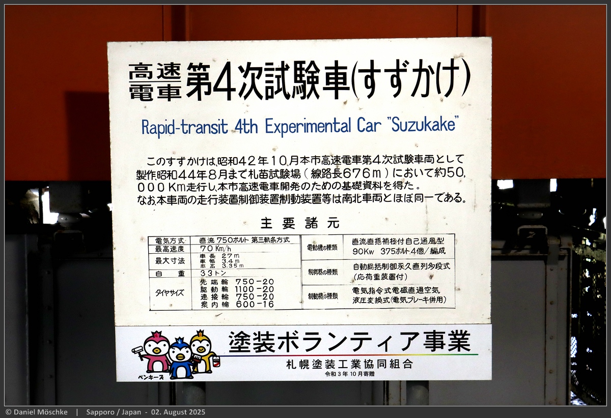 Саппоро, 7-axle motor car (experimental car) № б/н1; Саппоро — Музей городского транспорта Саппоро