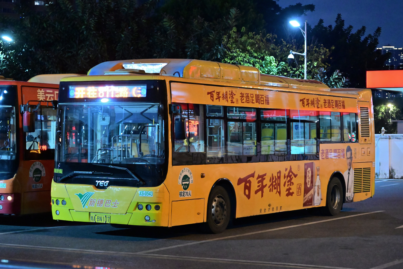 Гуанчжоу, CRRC TEG6106BEV13 № XS-0543