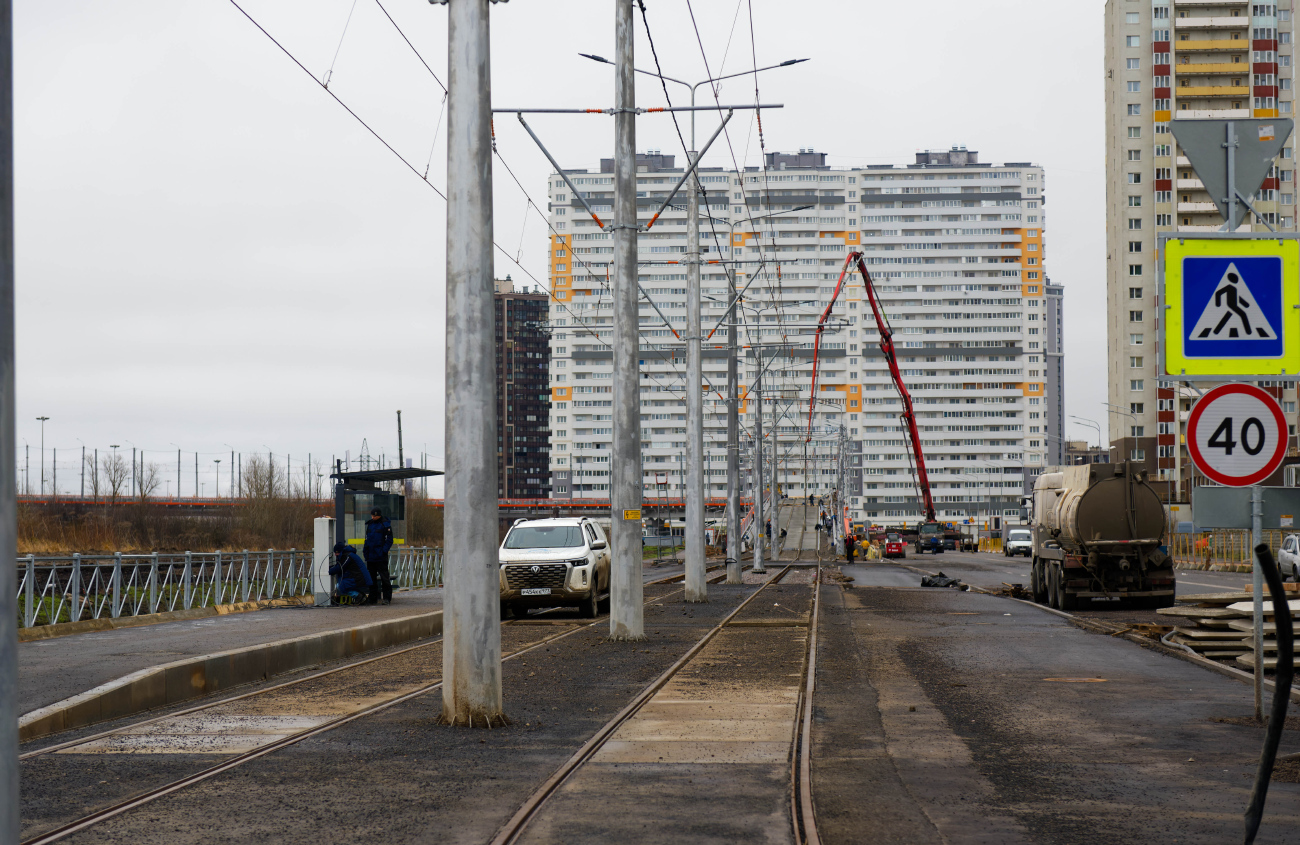 Санкт-Петербург — Строительство трамвайной системы «Славянка»