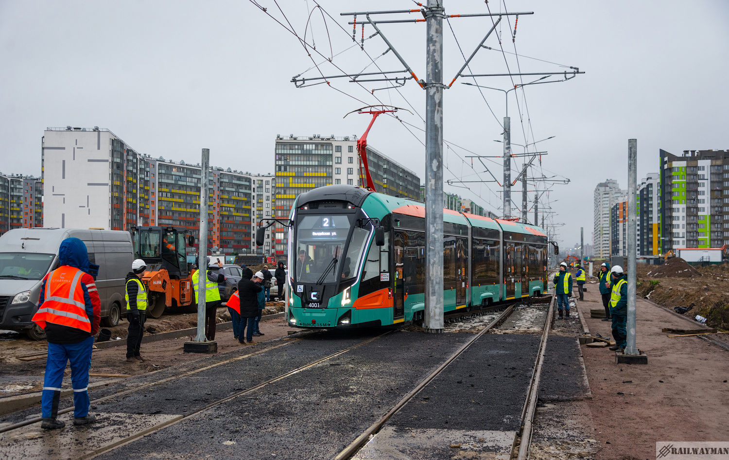 Санкт-Петербург — Строительство трамвайной системы «Славянка»