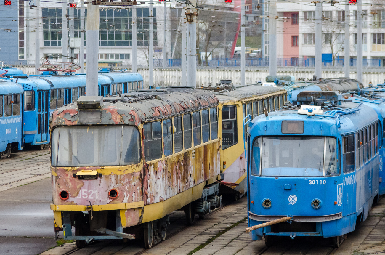 Москва, Tatra T3SU № 0521; Москва, МТТЕ № 30110
