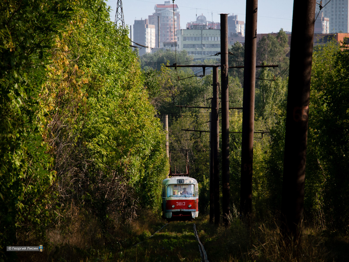 Донецк, Tatra T3SU (двухдверная) № 3813; Донецк — Разные трамвайные фотографии