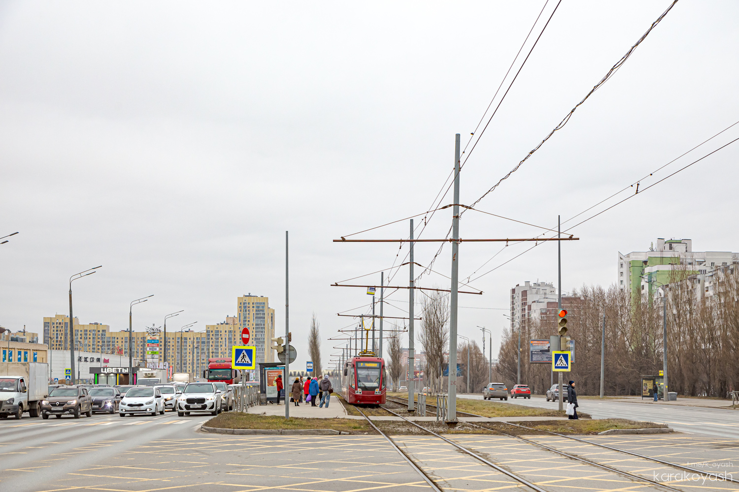 Kazan — Big tram circle; Kazan — ET Lines [4] — East