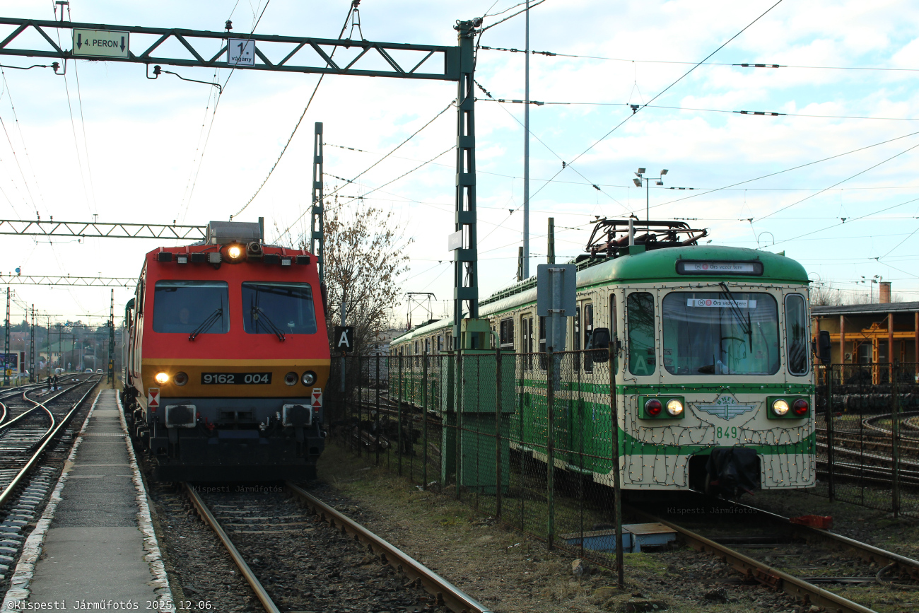 Budapeszt, M IX A Nr 849; Budapeszt — Christmas Vehicles; Budapeszt — Cog-wheel railway