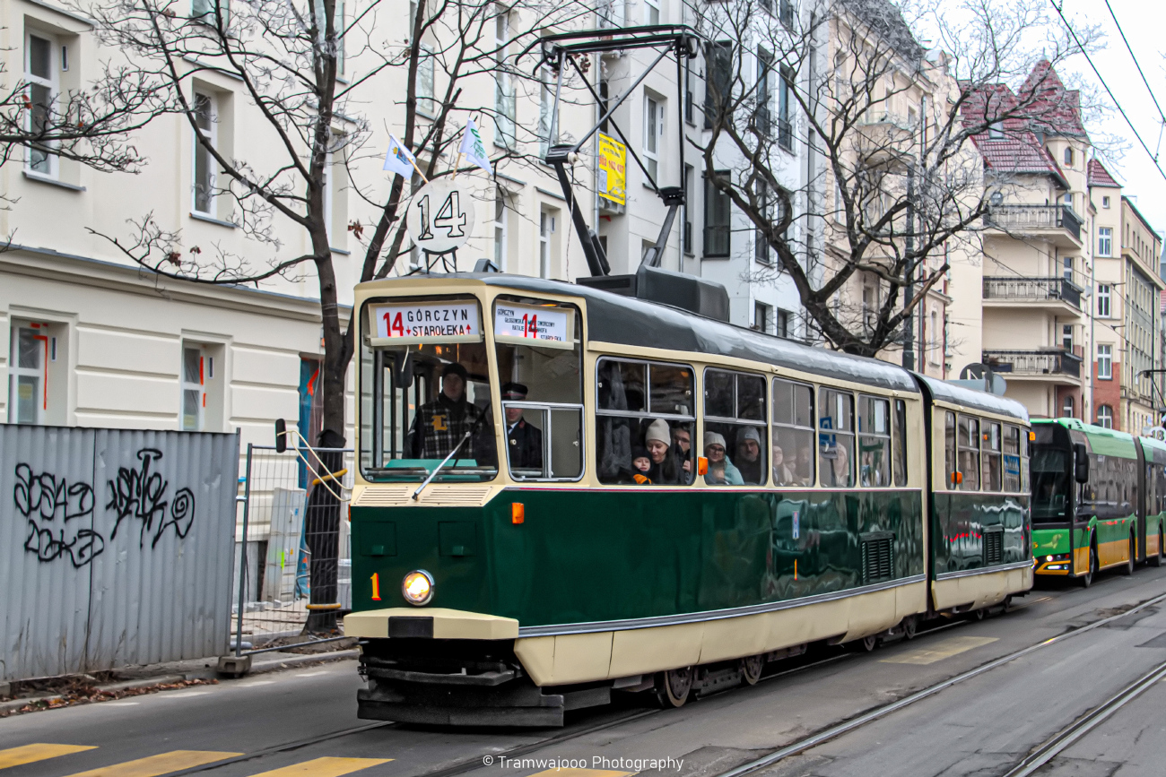 Poznań, Konstal 102N № 1; Poznań — 145 anniversary of public transport in Poznań