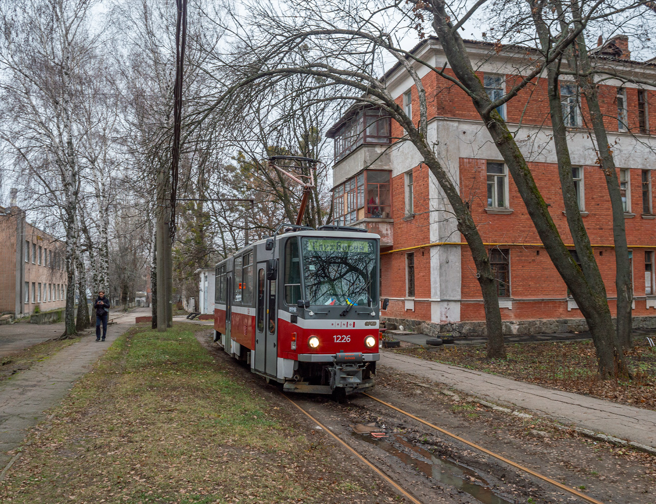 Harkov, Tatra T6A5 — 1226; Harkov — Transportation 30.11.2025 – Trip on a Tatra-T6A5