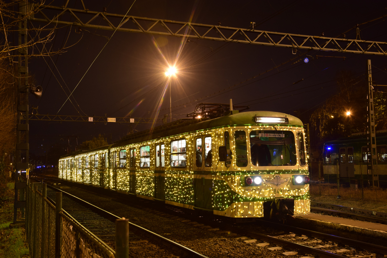 Будапешт, M IX A № 849; Будапешт — Рождественские трамваи и троллейбусы