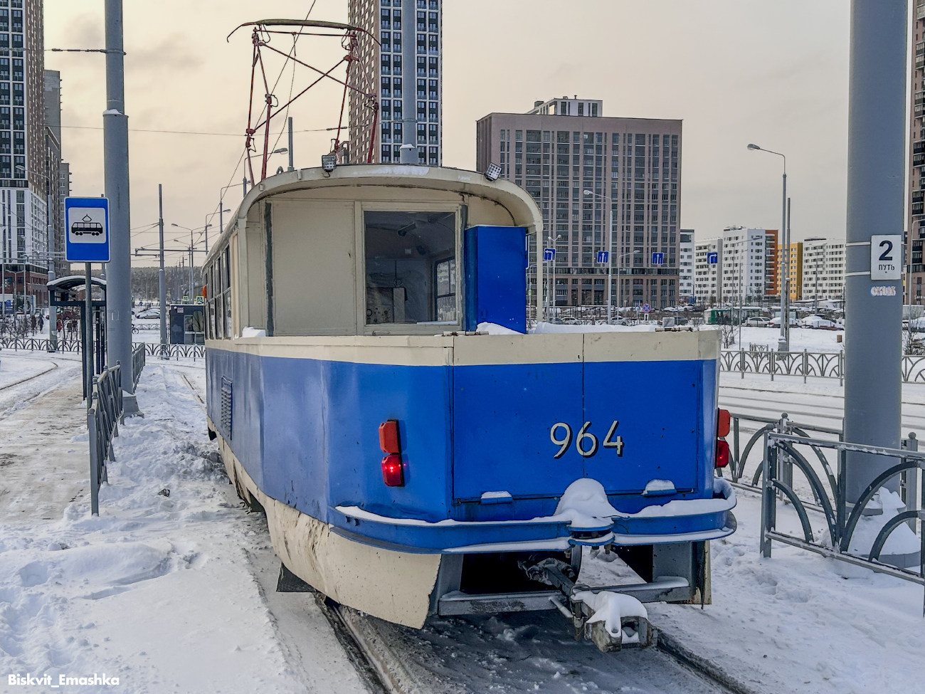 Yekaterinburg, Tatra T3SU (2-door) № 964