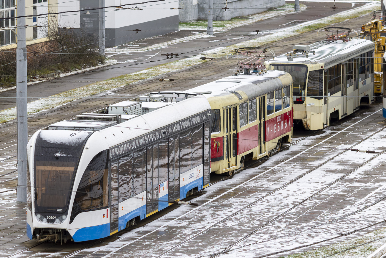 Maskava, 71-911EM “Lvyonok” № 30609; Maskava — Tram depots: [3] Krasnopresnenskoye. New site in Strogino