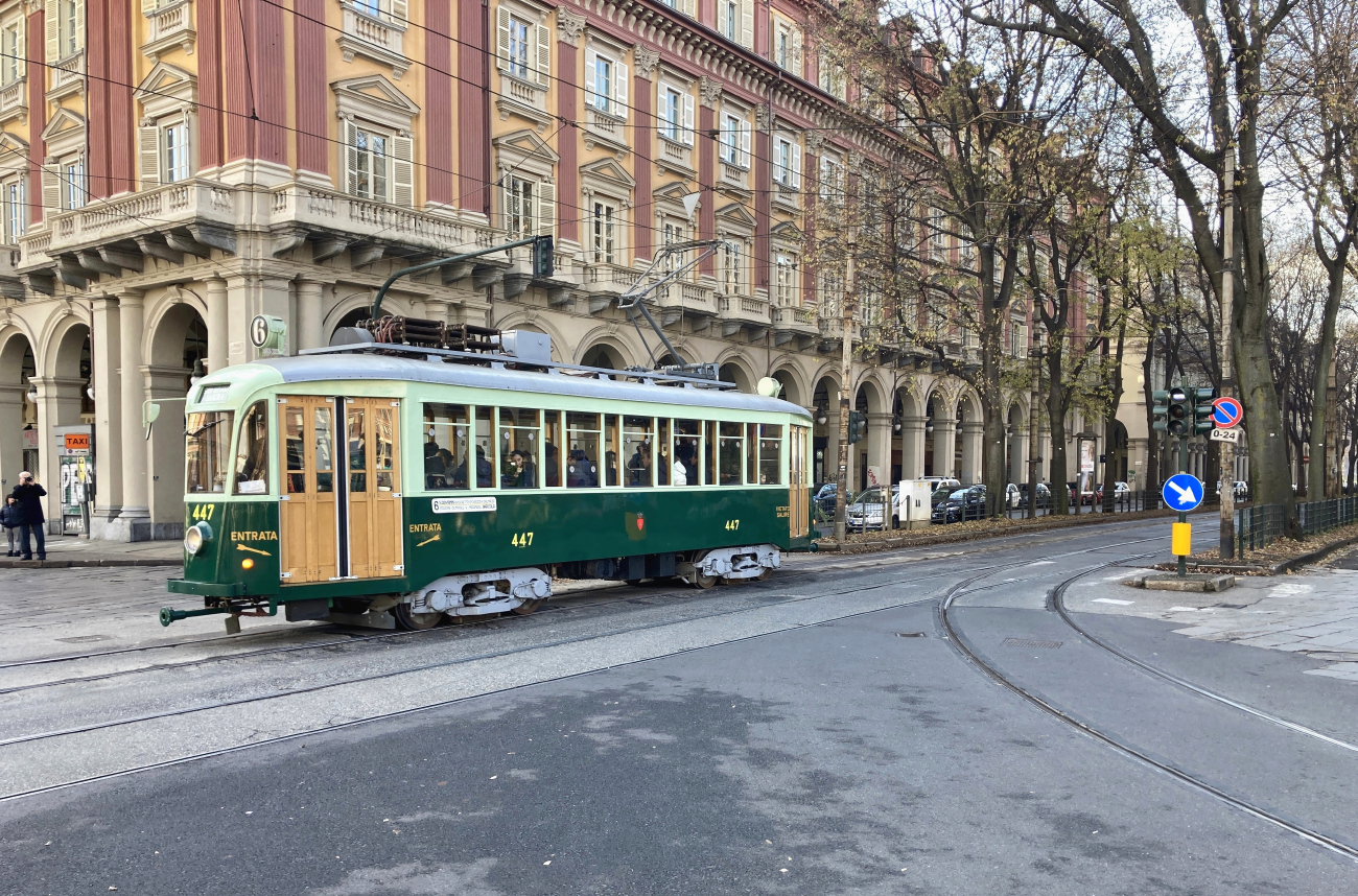 Turin, Stanga 4-axle motor car č. 447; Turin — Torino Trolley Festival — 2025