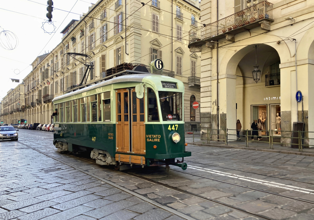 Turyn, Stanga 4-axle motor car Nr 447; Turyn — Torino Trolley Festival — 2025