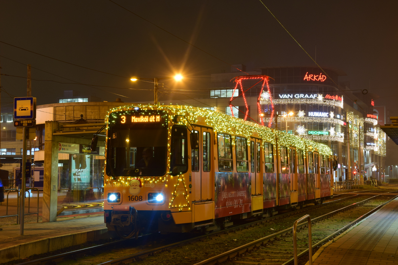 Будапеща, LHB TW6000 № 1608; Будапеща — Рождественский транспорт