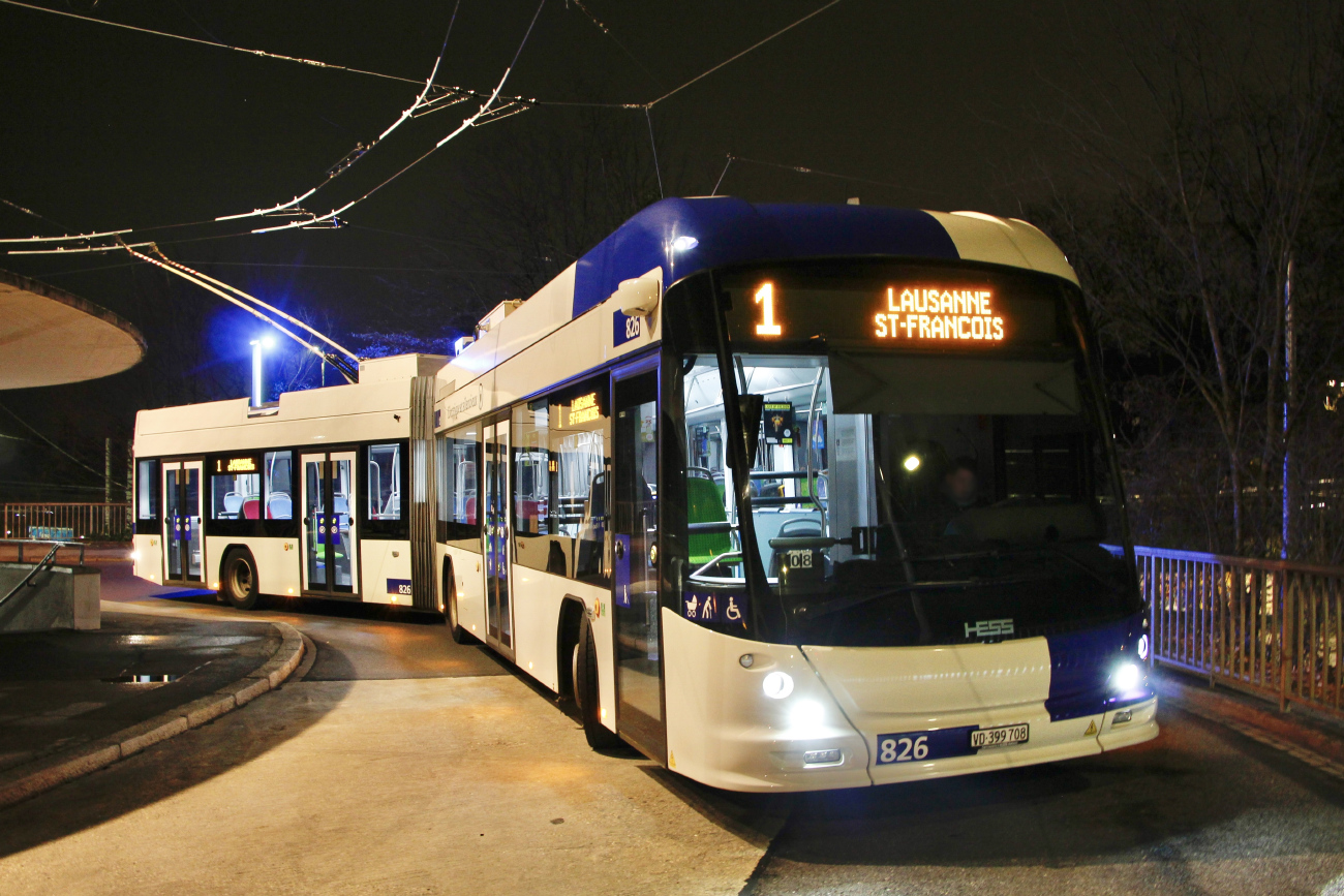 Лозанна, Hess lighTram 19 DC № 826