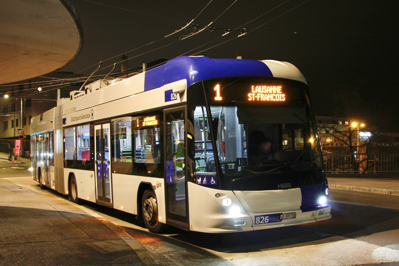 Lausanne, Hess lighTram 19 DC # 826