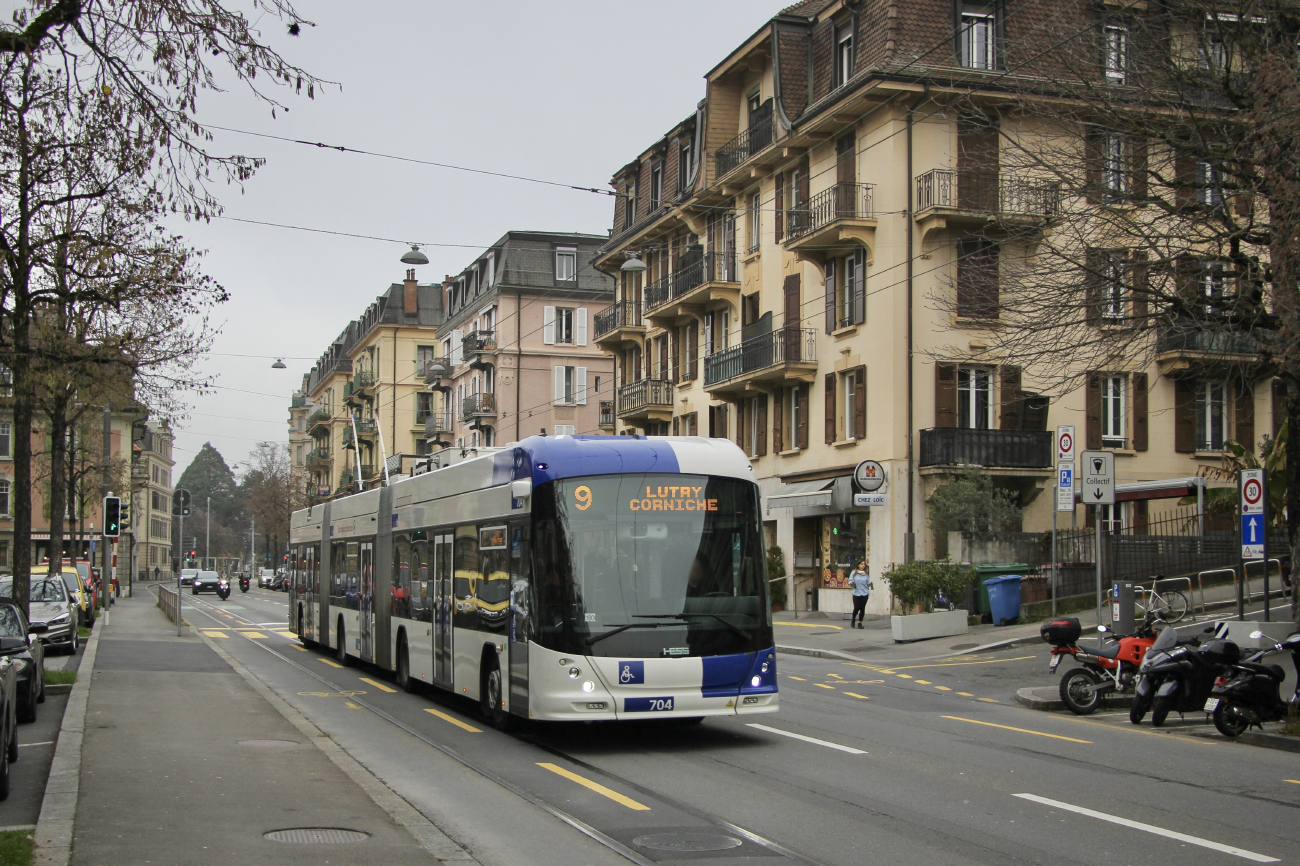 Lozanna, Hess lighTram 25 DC Nr 704