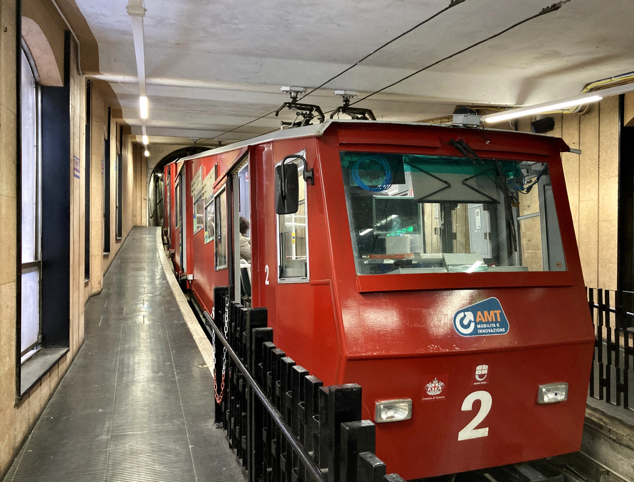 Genoa, Agudio-Righi Br. 2; Genoa — Funicolare Zecca-Righi