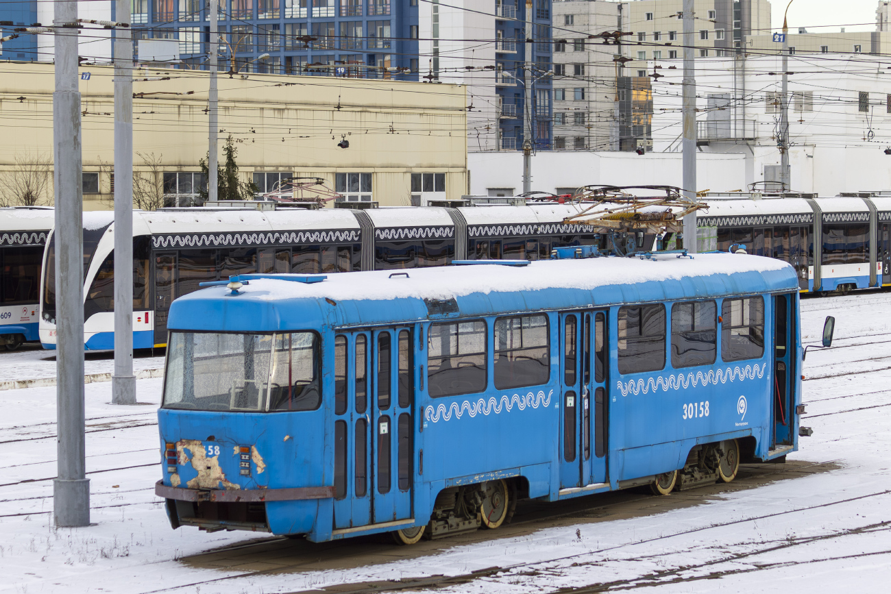 Москва, МТТЧ № 30158; Москва — Трамвайные депо: [3] Краснопресненское. Новая территория в Строгино
