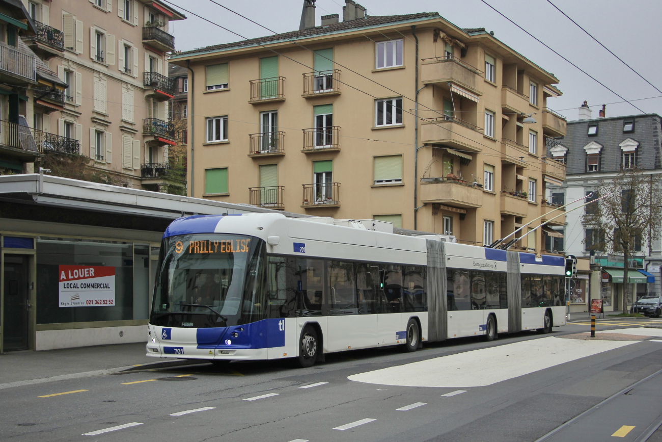 Лозанна, Hess lighTram 25 DC № 701