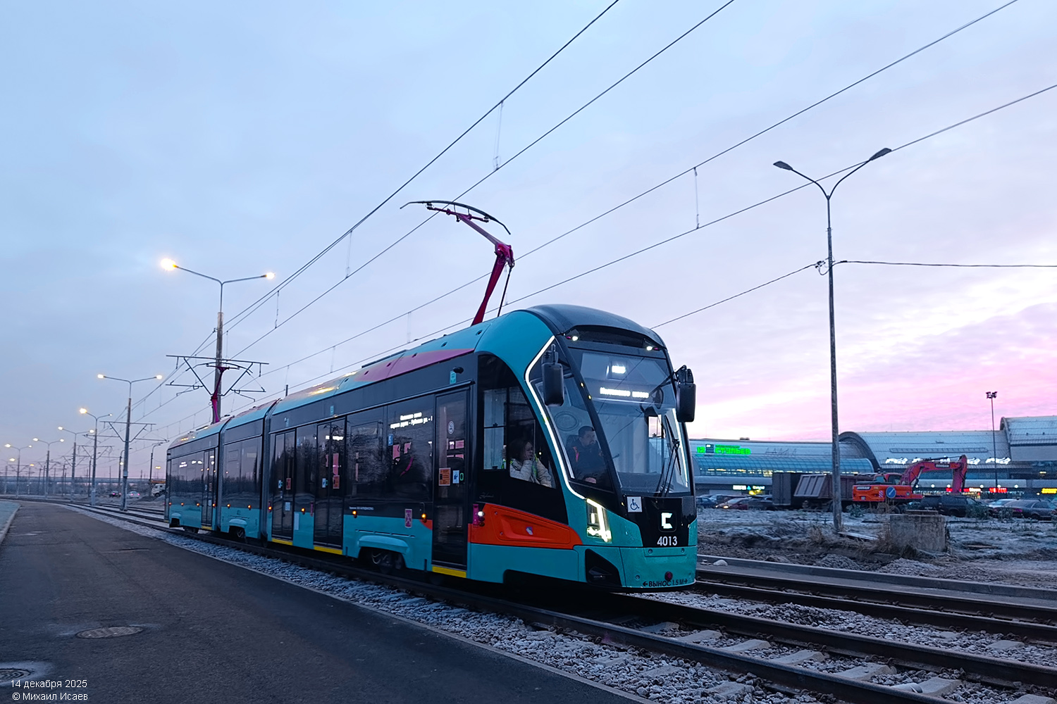 Санкт Петербург, 71-932 «Невский» № 4013; Санкт Петербург — Строительство трамвайной системы «Славянка»