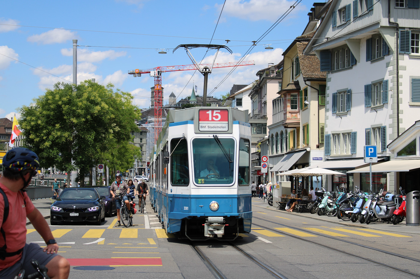 Zurich, SWP/SIG/BBC Be 4/6 "Tram 2000" N°. 2081