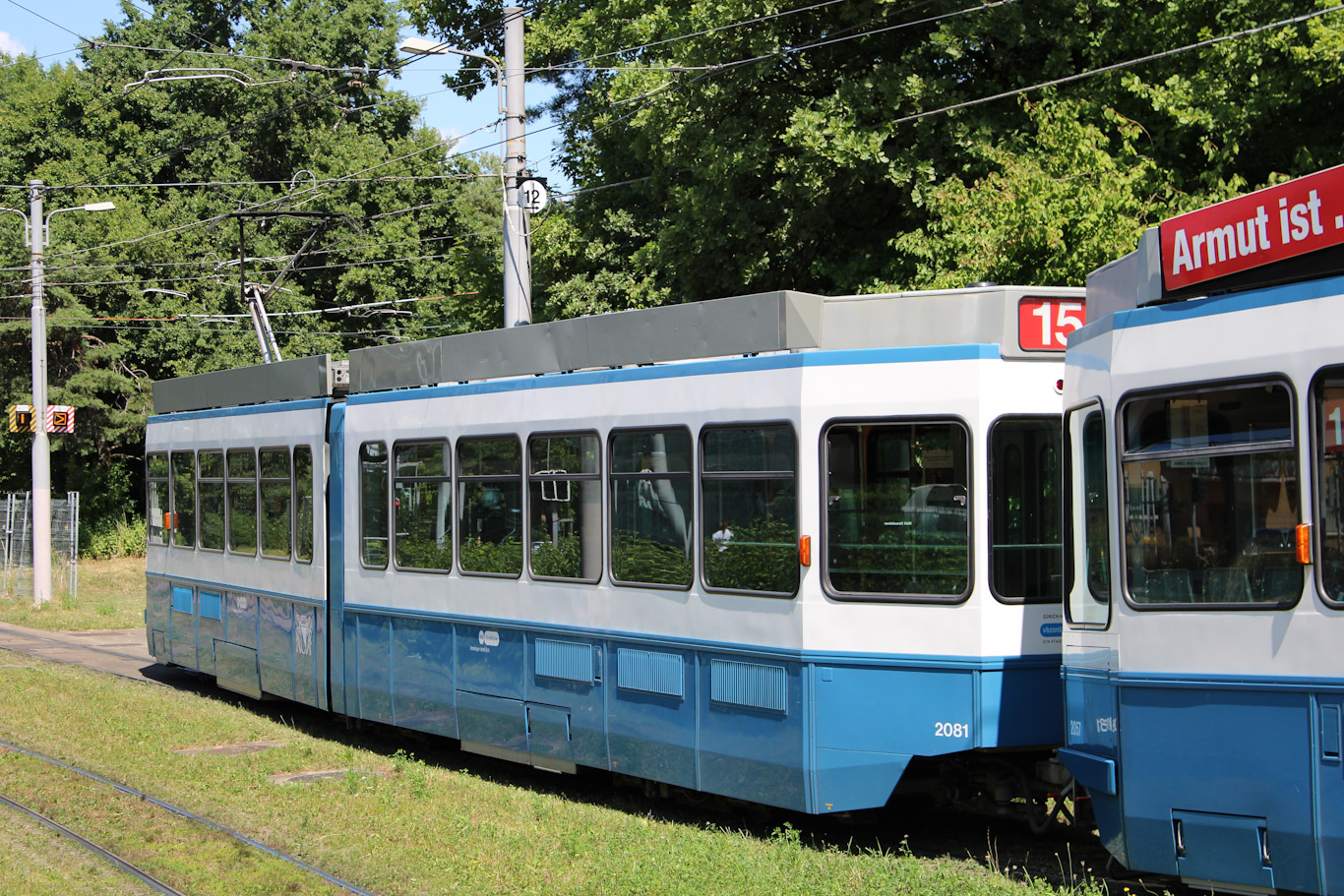 Zürich, SWP/SIG/BBC Be 4/6 "Tram 2000" č. 2081