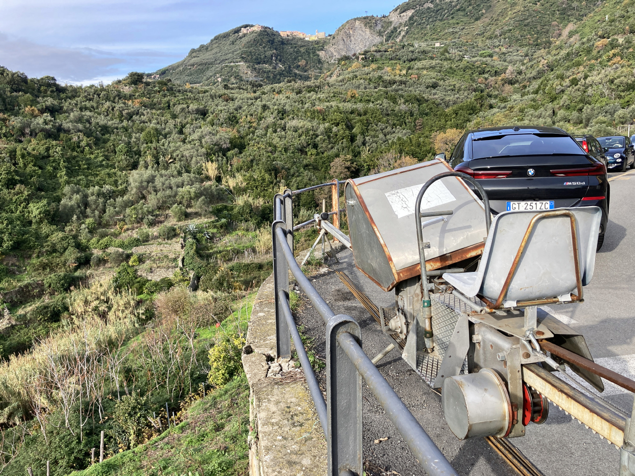 Национальный парк Чинкве-Терре — Зубчатые монорельсовые линии для транспортировки винограда